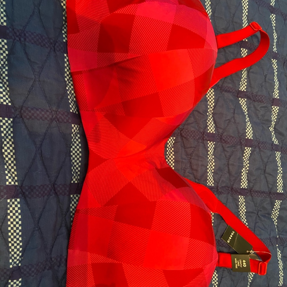 Pink Checkered Women's Bra